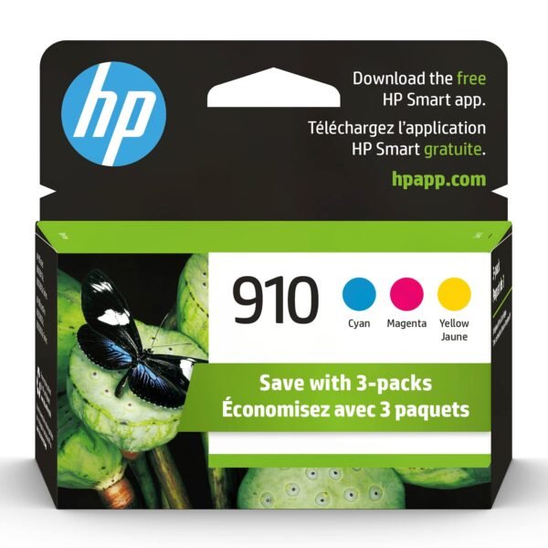 HP 910 Cyan, Magenta, Yellow Ink Cartridges