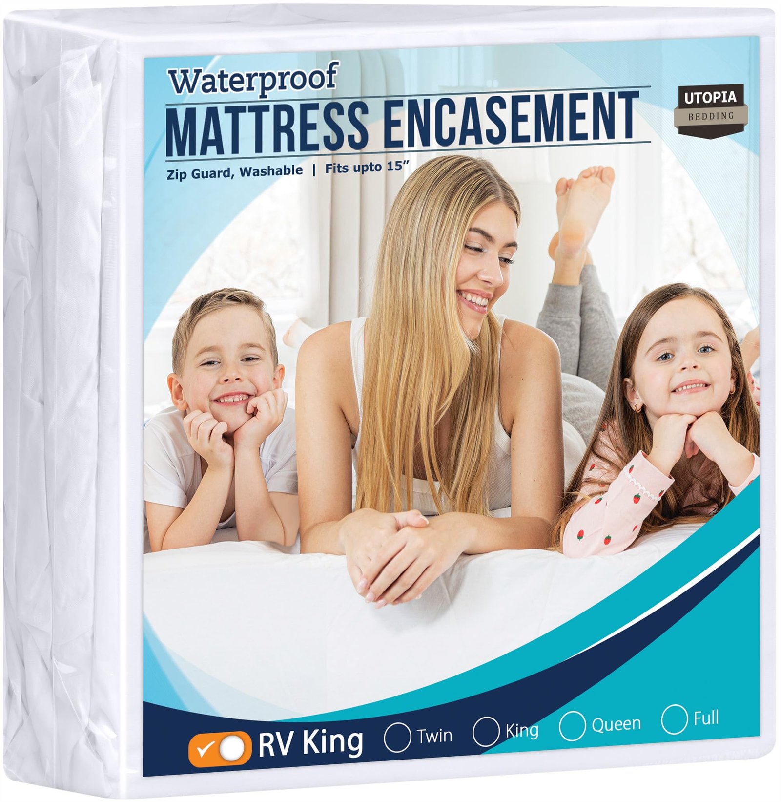 Version 1.0.0 Utopia Bedding Zippered Mattress Encasement - Image 1