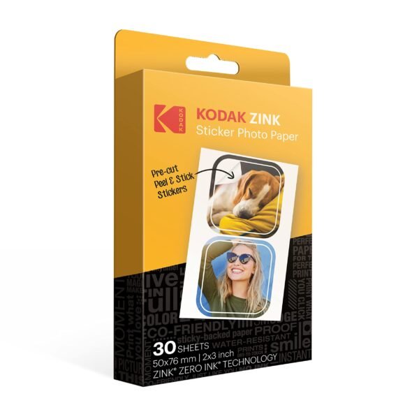 Zink KODAK Pre-Cut Sticker Photo Paper