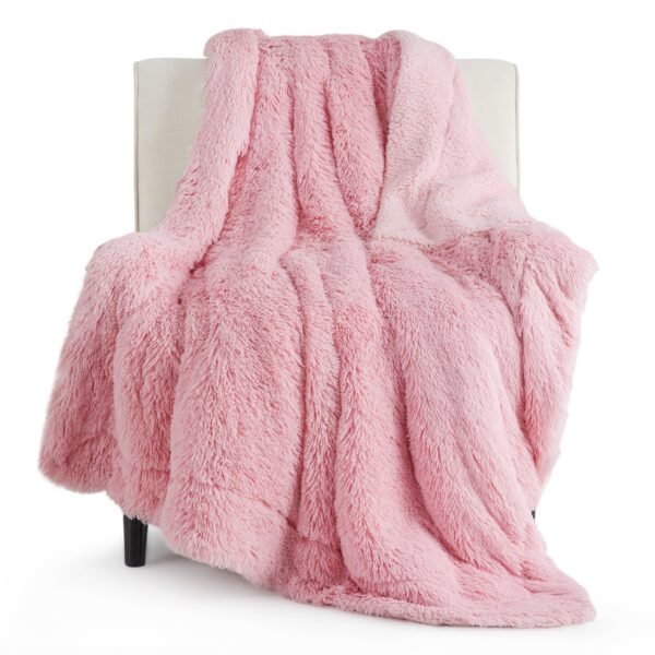 Bedsure Soft Pink Throw Blanket for Couch